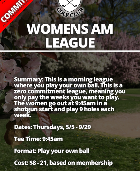 Women's Morning League (Thursdays)