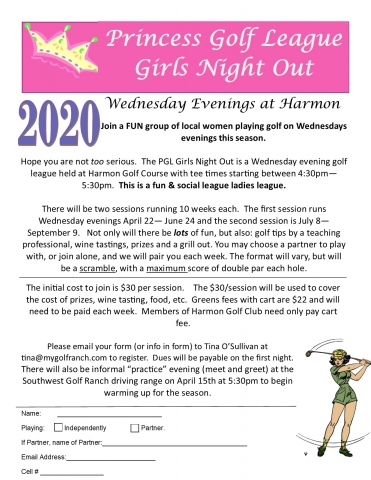 Princess Golf League 2020