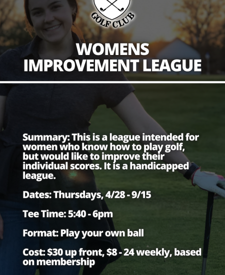 Women's Improvement League (Thursday Afternoons)